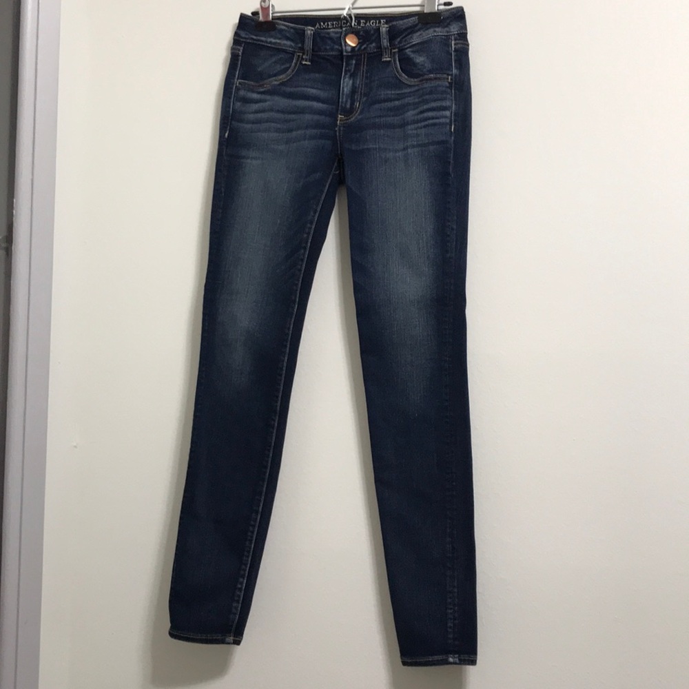 AE Stretch Blue Jeans
